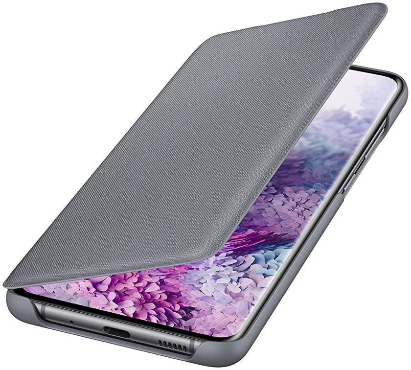 Origineel Samsung Galaxy S20 Plus Hoesje LED View Cover Grijs afbeelding 3