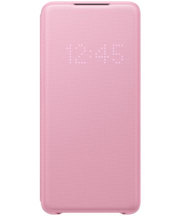 Origineel Samsung Galaxy S20 Plus Hoesje LED View Cover Roze Hoesjes