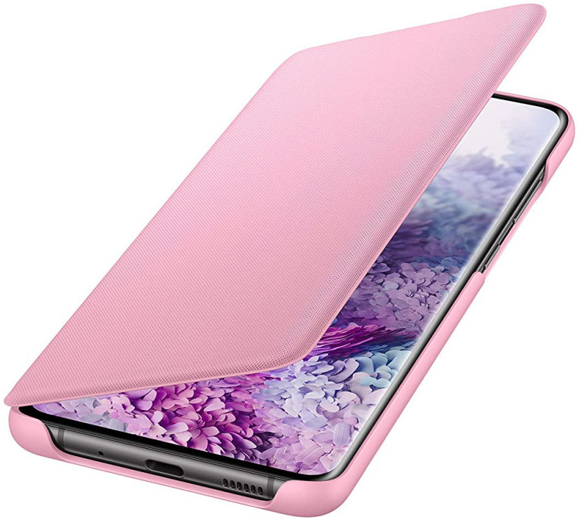 Origineel Samsung Galaxy S20 Plus Hoesje LED View Cover Roze afbeelding 3