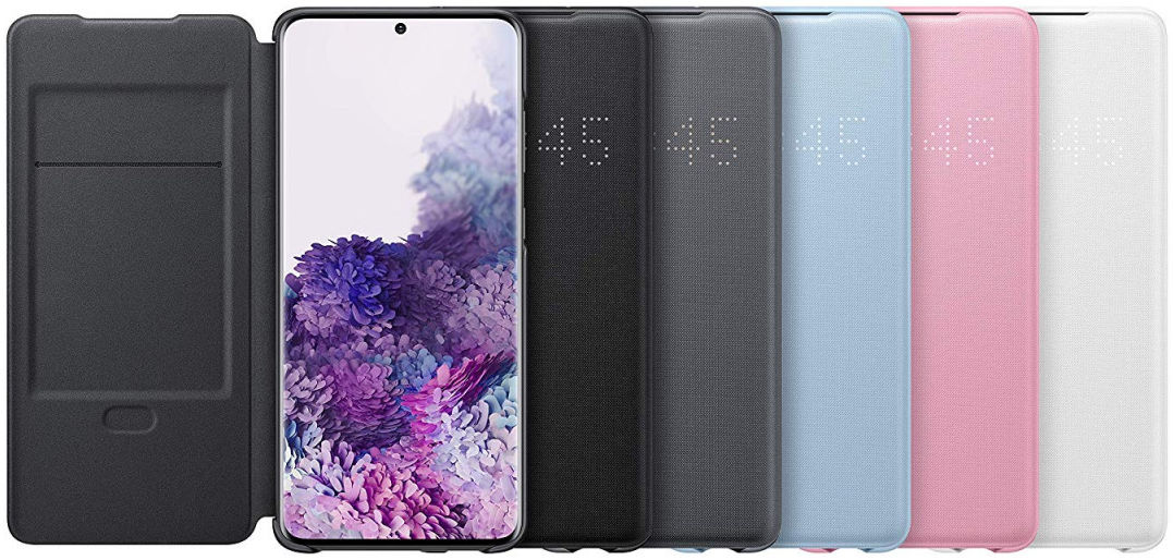 Origineel Samsung Galaxy S20 Plus Hoesje LED View Cover Roze afbeelding 5