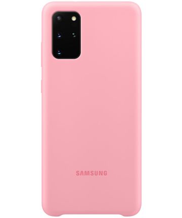 Origineel Samsung Galaxy S20 Plus Hoesje Silicone Cover Roze Hoesjes