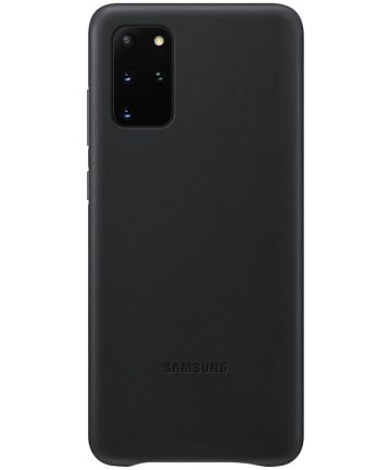 Origineel Samsung Galaxy S20 Plus Hoesje Leather Back Cover Zwart Hoesjes