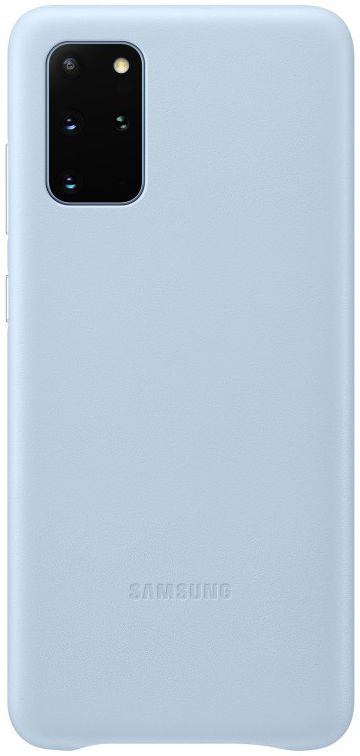 Origineel Samsung Galaxy S20 Plus Hoesje Leather Back Cover Blauw afbeelding 1