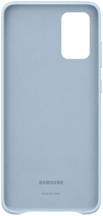 Origineel Samsung Galaxy S20 Plus Hoesje Leather Back Cover Blauw afbeelding 3