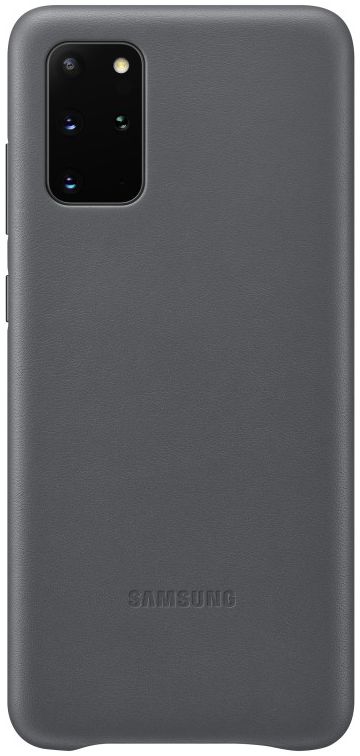 Origineel Samsung Galaxy S20 Plus Hoesje Leather Back Cover Grijs afbeelding 1