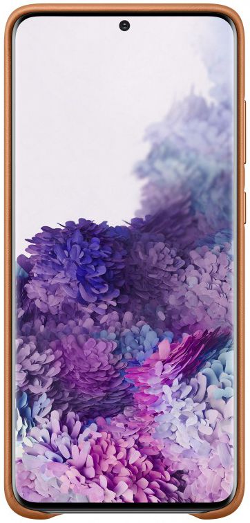 Origineel Samsung Galaxy S20 Plus Hoesje Leather Back Cover Bruin afbeelding 2