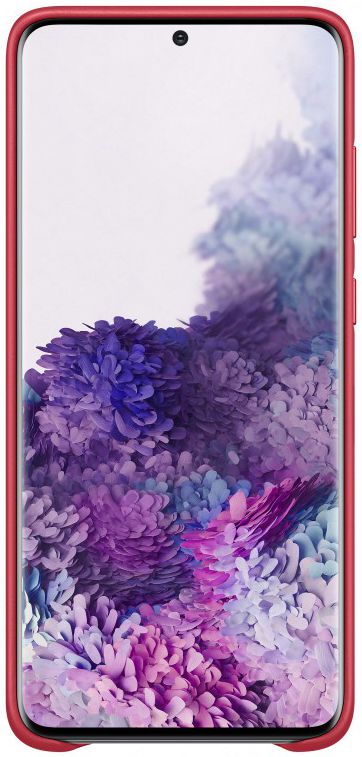 Origineel Samsung Galaxy S20 Plus Hoesje Leather Back Cover Rood afbeelding 2