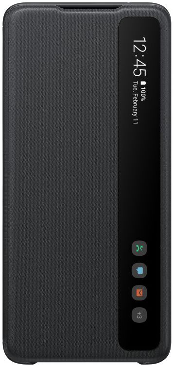 Origineel Samsung Galaxy S20 Ultra Hoesje Clear View Cover Zwart afbeelding 1
