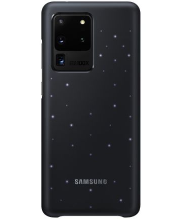 Origineel Samsung Galaxy S20 Ultra Hoesje LED Back Cover Zwart Hoesjes