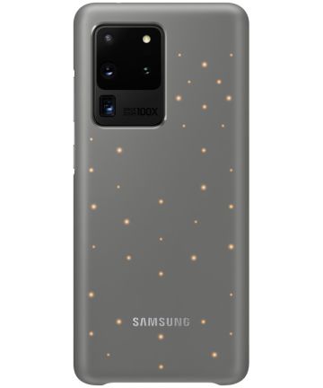 Origineel Samsung Galaxy S20 Ultra Hoesje LED Back Cover Grijs Hoesjes