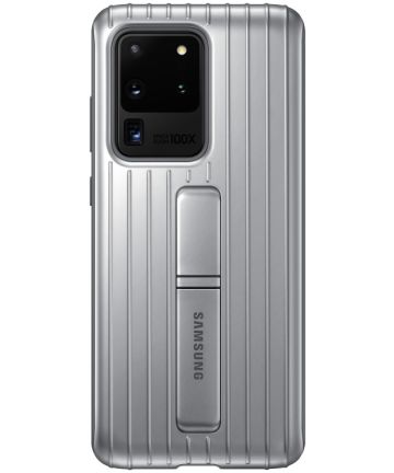 Origineel Samsung S20 Ultra Hoesje Protective Standing Cover Zilver Hoesjes
