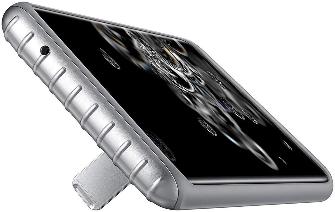 Origineel Samsung S20 Ultra Hoesje Protective Standing Cover Zilver afbeelding 3
