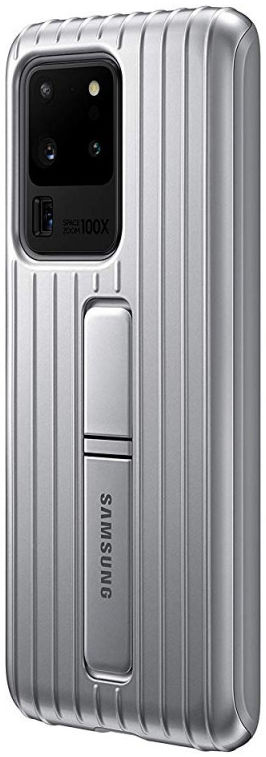 Origineel Samsung S20 Ultra Hoesje Protective Standing Cover Zilver afbeelding 5