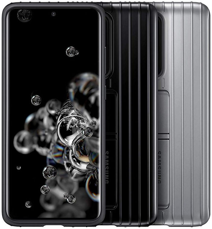 Origineel Samsung S20 Ultra Hoesje Protective Standing Cover Zilver afbeelding 6