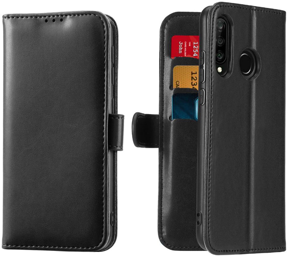 Dux Ducis Kado Series Huawei P30 Lite Hoesje Portemonnee Zwart afbeelding 2