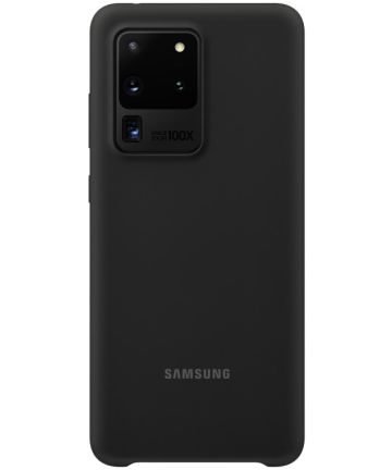 Origineel Samsung Galaxy S20 Ultra Hoesje Silicone Cover Zwart Hoesjes