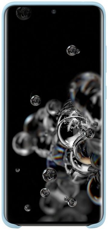 Origineel Samsung Galaxy S20 Ultra Hoesje Silicone Cover Blauw afbeelding 2