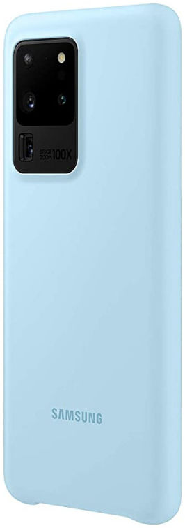 Origineel Samsung Galaxy S20 Ultra Hoesje Silicone Cover Blauw afbeelding 4