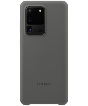 Origineel Samsung Galaxy S20 Ultra Hoesje Silicone Cover Grijs Hoesjes