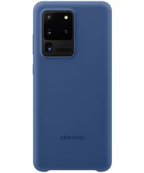 Origineel Samsung Galaxy S20 Ultra Hoesje Silicone Cover Donker Blauw