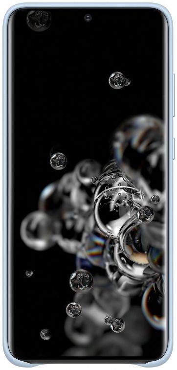 Origineel Samsung Galaxy S20 Ultra Hoesje Leather Back Cover Blauw afbeelding 2