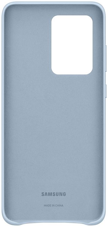 Origineel Samsung Galaxy S20 Ultra Hoesje Leather Back Cover Blauw afbeelding 4