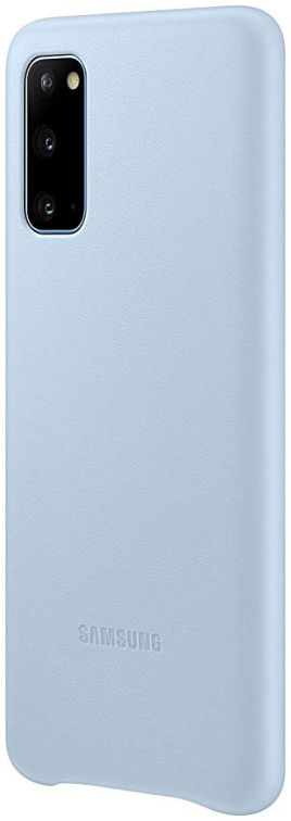 Origineel Samsung Galaxy S20 Ultra Hoesje Leather Back Cover Blauw afbeelding 3