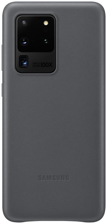Origineel Samsung Galaxy S20 Ultra Hoesje Leather Cover Grijs afbeelding 1