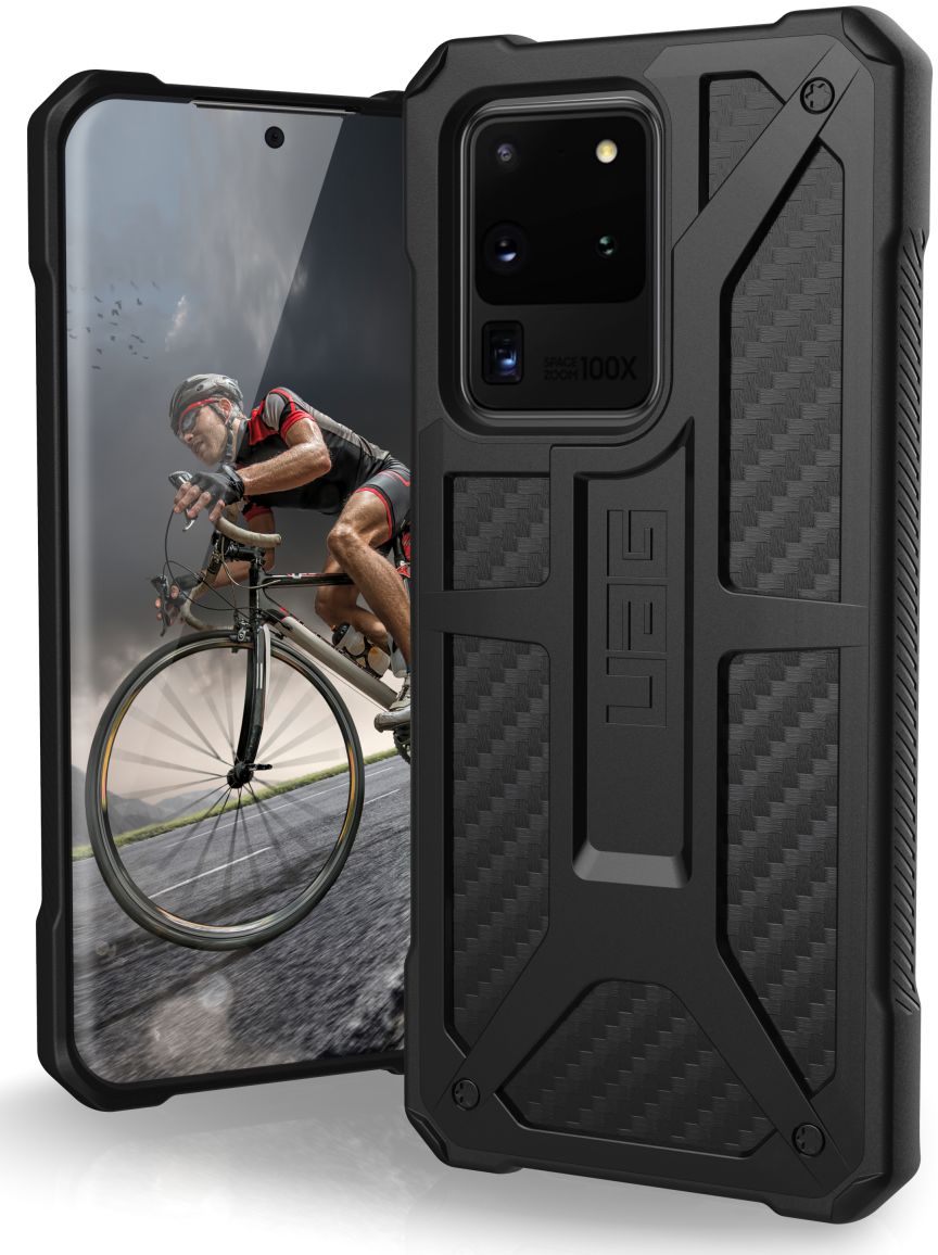 Urban Armor Gear Monarch Samsung Galaxy S20 Ultra Hoesje Carbon Fiber afbeelding 1