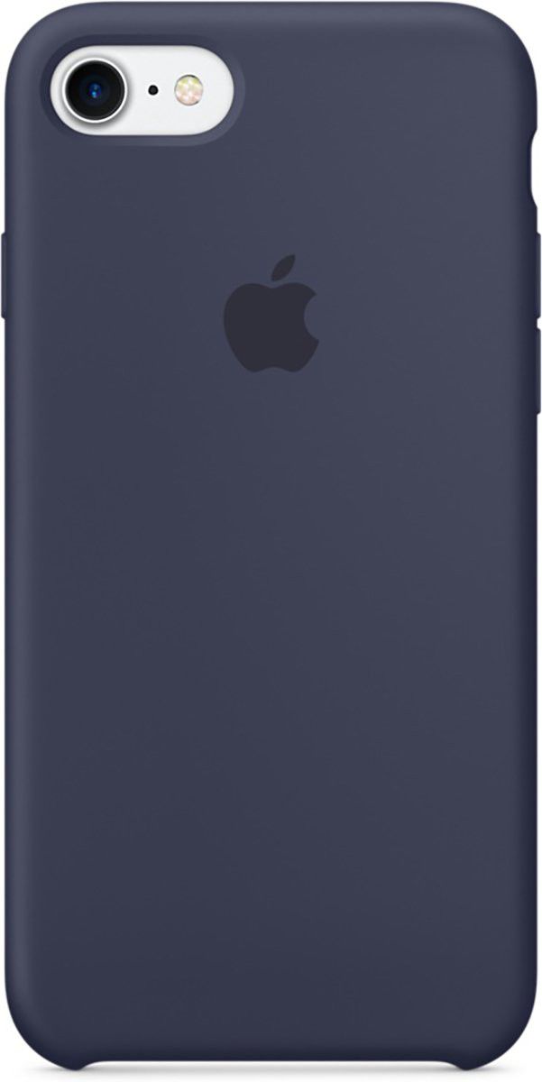 Originele Apple iPhone 8 / 7 Silicone Case Midnight Blue afbeelding 1