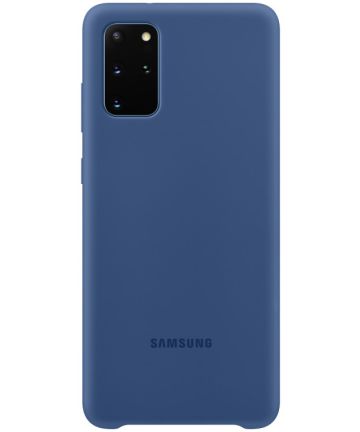 Origineel Samsung Galaxy S20 Plus Hoesje Silicone Cover Donker Blauw Hoesjes