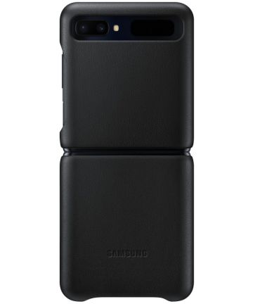 Origineel Samsung Galaxy Z Flip Leather Cover Hoesje Zwart Hoesjes