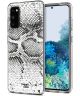 HappyCase Samsung Galaxy S20 Hoesje Flexibel TPU Slangen Print