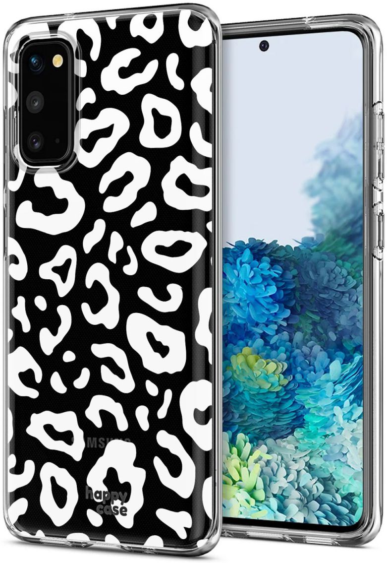 HappyCase Samsung Galaxy S20 Hoesje Flexibel TPU Luipaard Print afbeelding 2