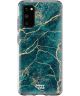 HappyCase Samsung Galaxy S20 Hoesje Flexibel TPU Aqua Marmer Print