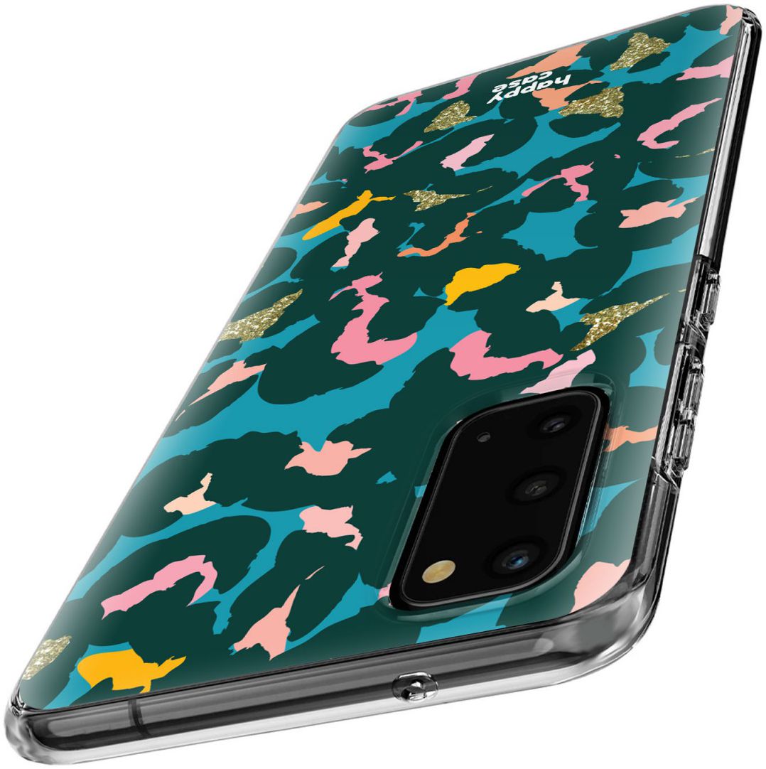 HappyCase Samsung Galaxy S20 Hoesje Flexibel TPU Summer Leopard Print afbeelding 3