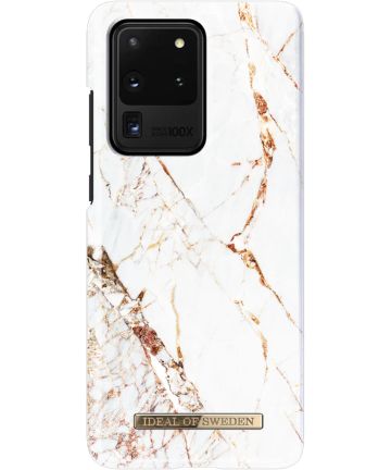 iDeal of Sweden Fashion Samsung Galaxy S20 Ultra Hoesje Carrara Gold Hoesjes