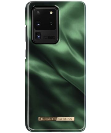 iDeal of Sweden Samsung Galaxy S20 Ultra Fashion Hoesje Emerald Satin Hoesjes