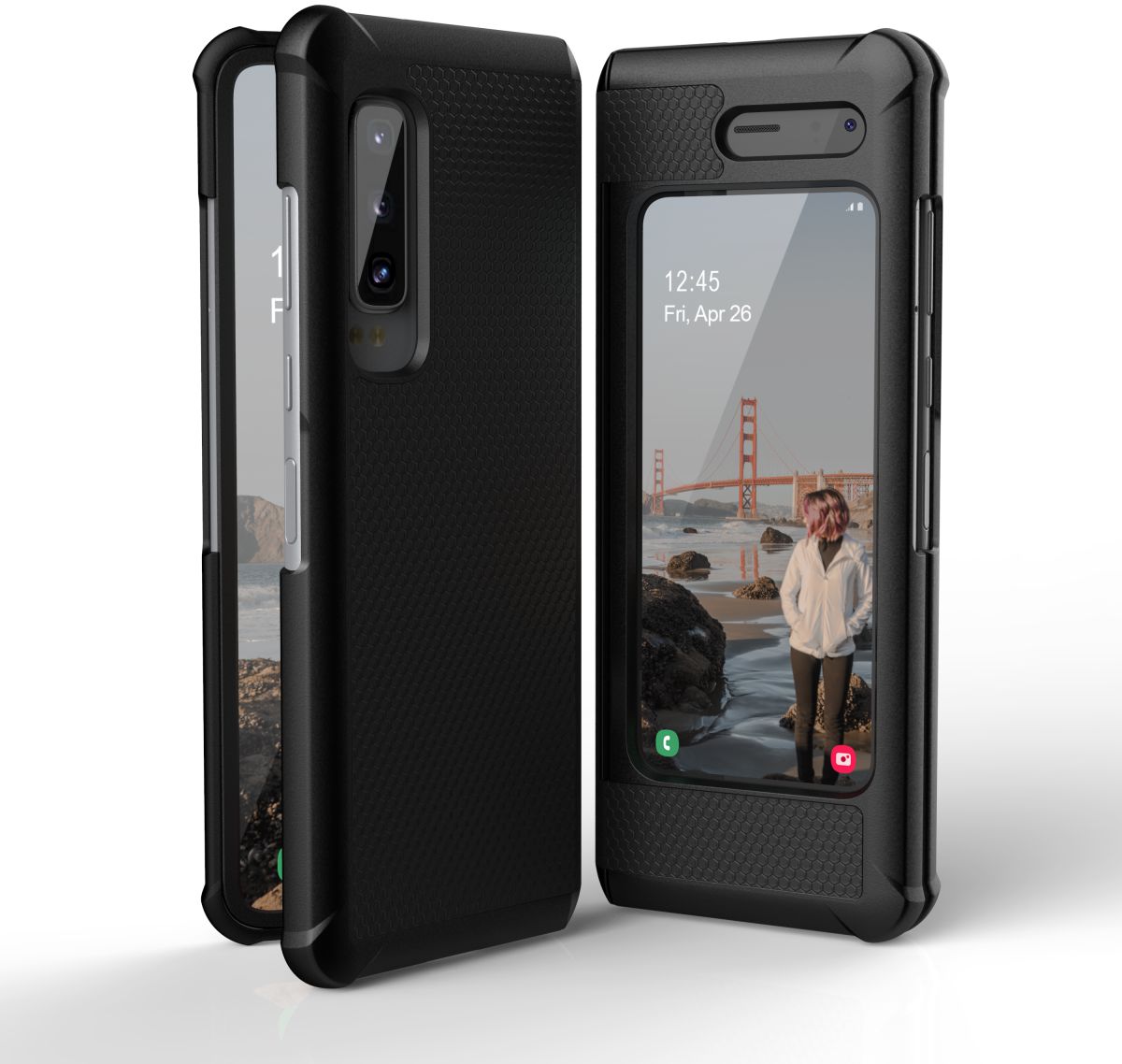 Urban Armor Gear Monarch Hoesje Samsung Galaxy Fold Zwart afbeelding 22