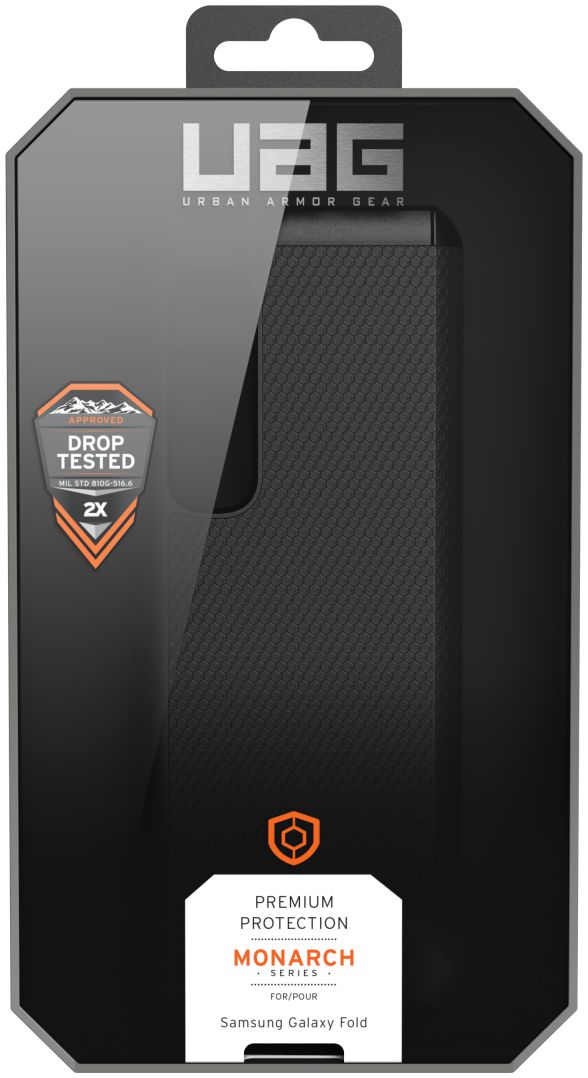 Urban Armor Gear Monarch Hoesje Samsung Galaxy Fold Zwart afbeelding 25