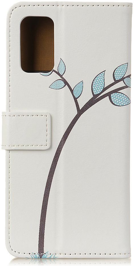 Samsung Galaxy S20 Hoesje Wallet Book Case Kunst Leer Print Couple Owl afbeelding 4