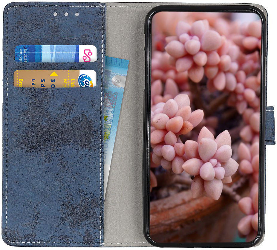 Samsung Galaxy S20 Retro Portemonnee Hoesje Blauw afbeelding 1