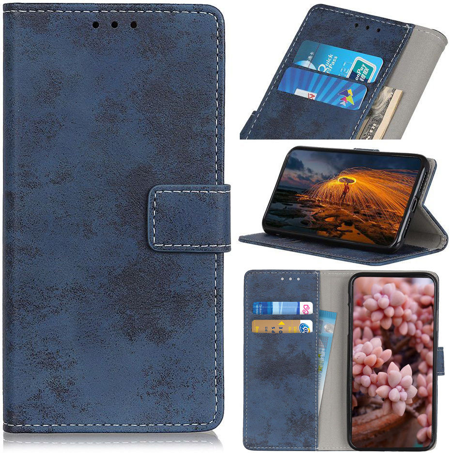 Samsung Galaxy S20 Retro Portemonnee Hoesje Blauw afbeelding 12