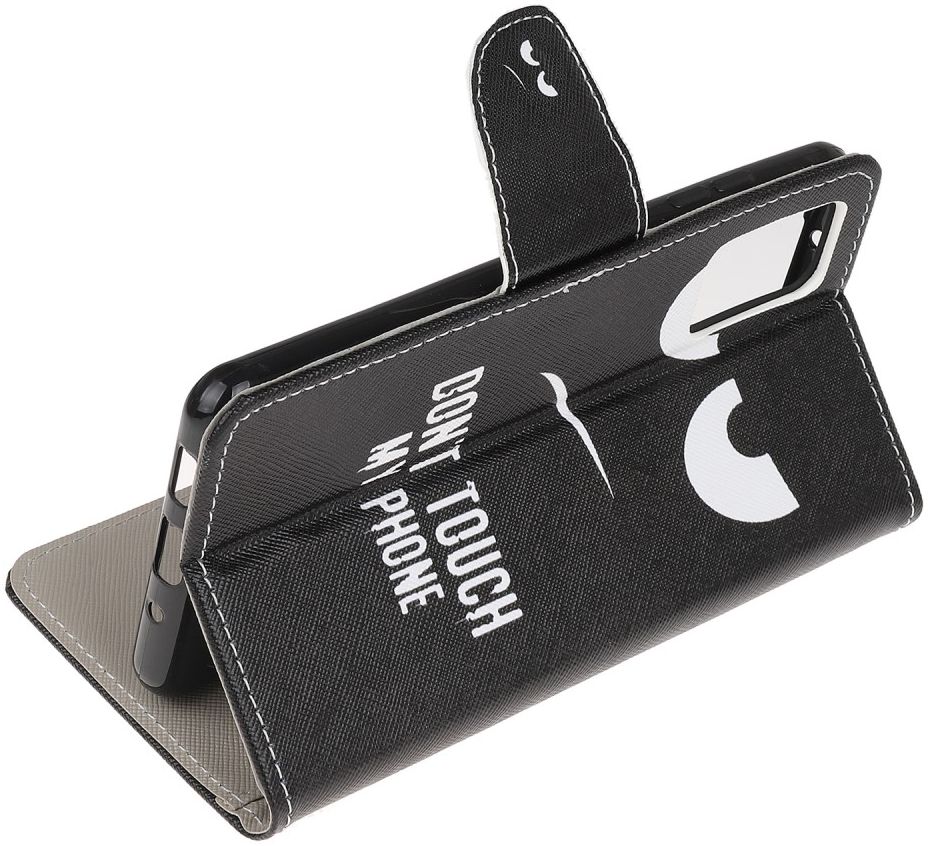 Samsung Galaxy S20 Plus Portemonnee Hoesje met Print Do not Touch afbeelding 5