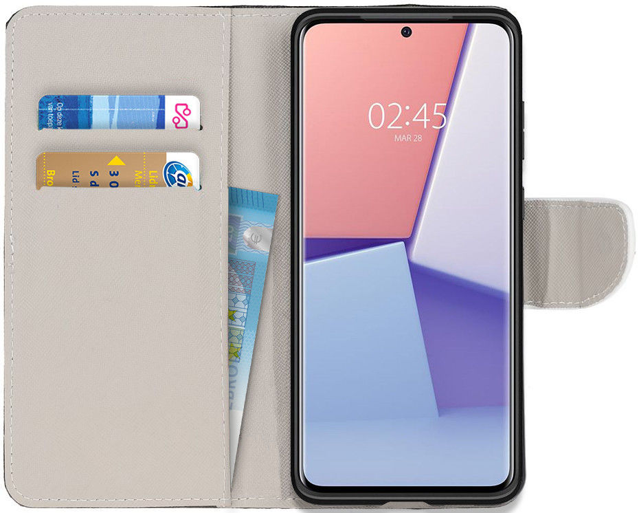 Samsung Galaxy S20 Plus Portemonnee Hoesje met Print Do not Touch afbeelding 2