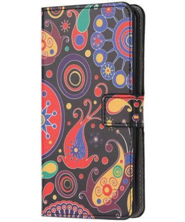 Samsung Galaxy S20 Hoesje Wallet Book Case Kunst Leer Print Paisley Hoesjes