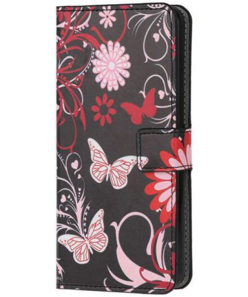 Samsung Galaxy S20 Hoesje Wallet Book Case Kunst Leer Print Butterfly Hoesjes