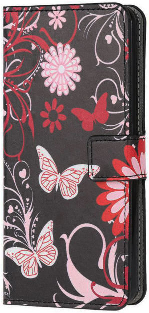 Samsung Galaxy S20 Hoesje Wallet Book Case Kunst Leer Print Butterfly afbeelding 1