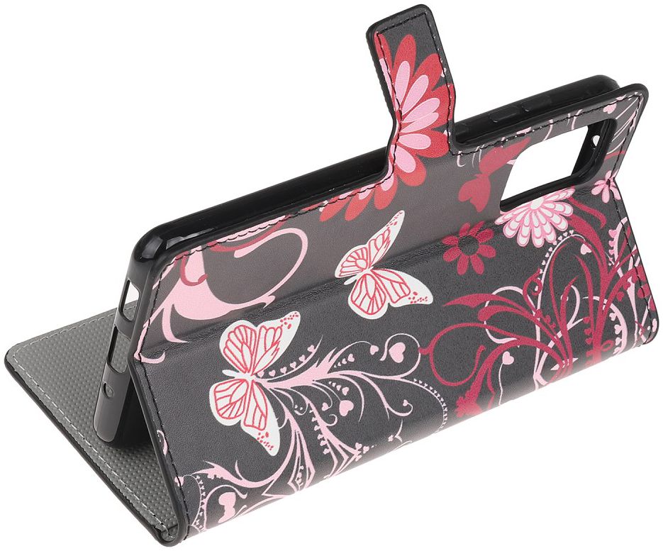 Samsung Galaxy S20 Hoesje Wallet Book Case Kunst Leer Print Butterfly afbeelding 3