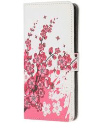 Samsung Galaxy S20 Hoesje Wallet Book Case Kunst Leer Print Blossom